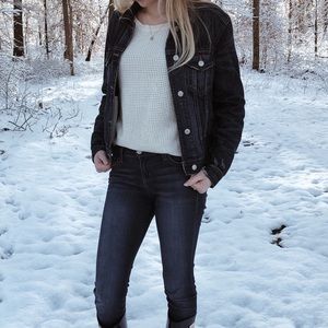 H&M lace up in the back sweater